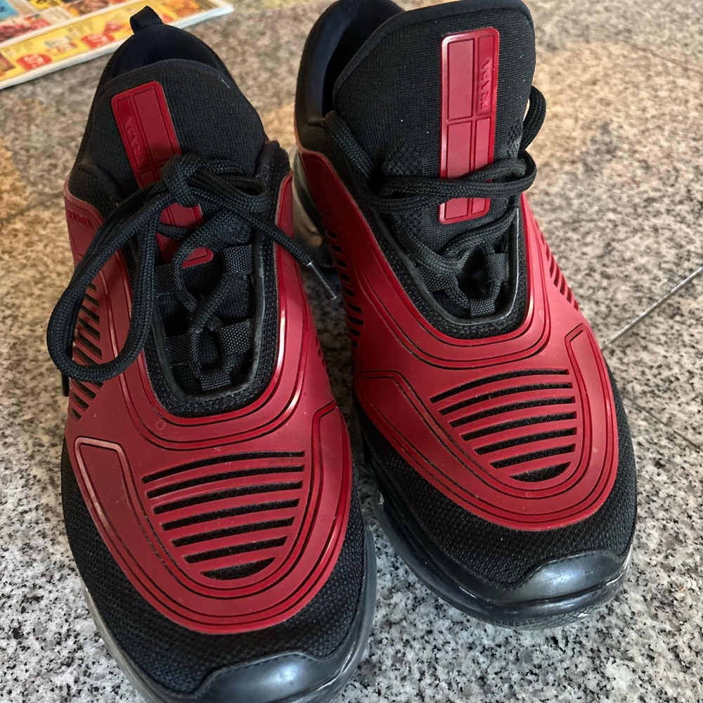 Nike Red and Black Athletic Shoes
